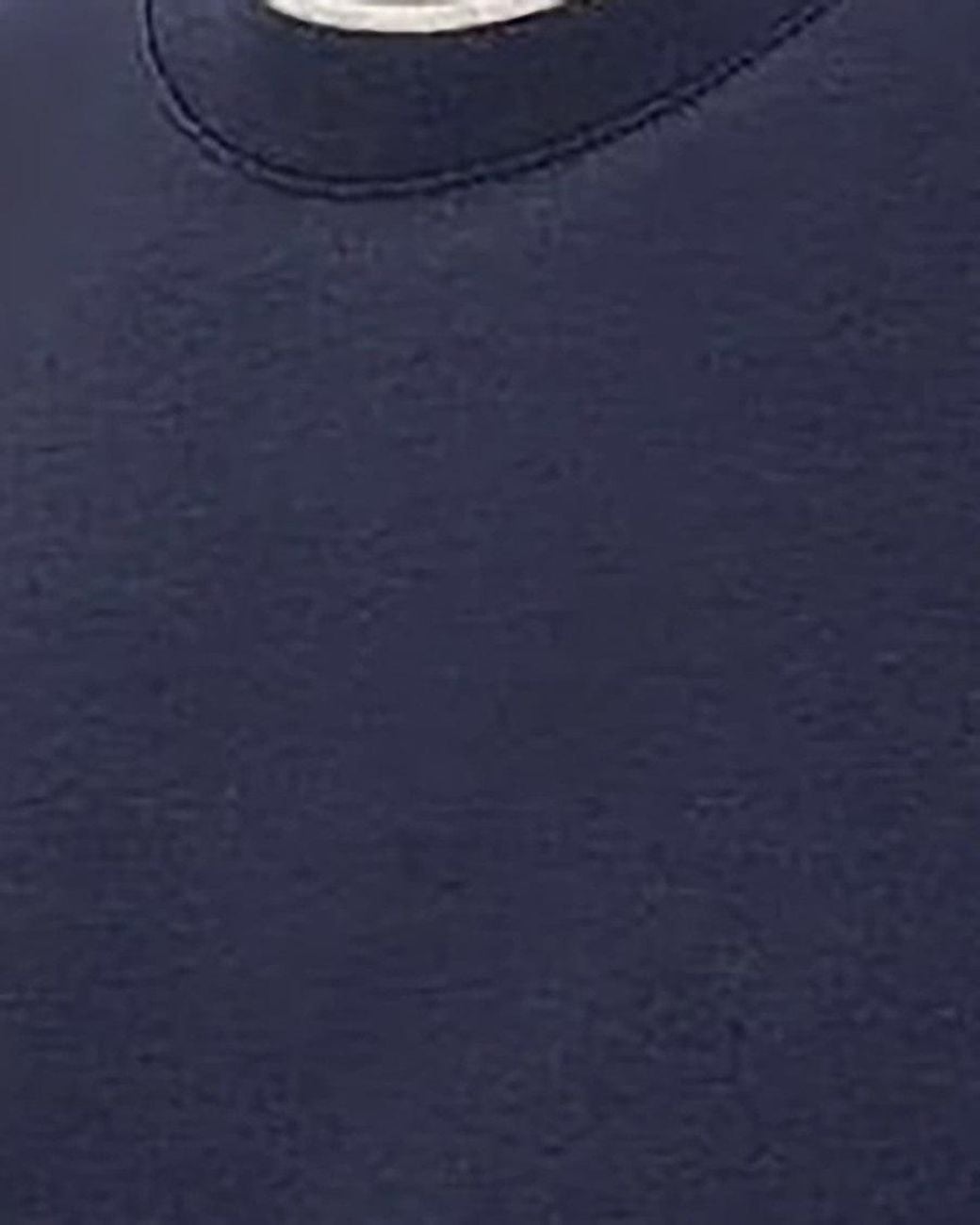 Eleventy Blue Crew Neck T-Shirt for men
