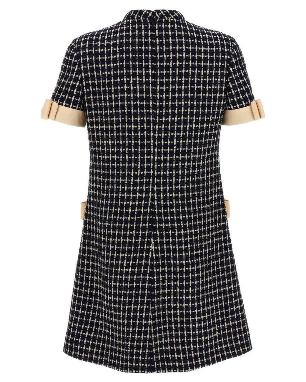 Valentino Black Bouclé Dress