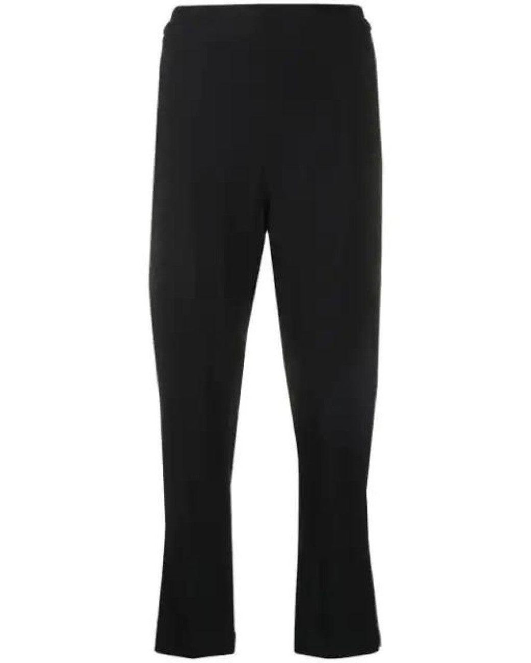 Ann Demeulemeester Black Cropped Straight Trousers
