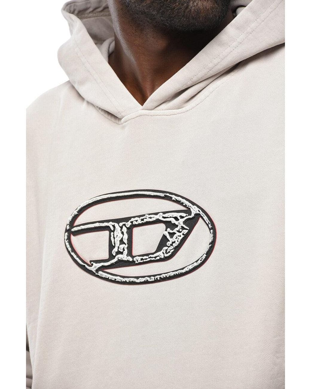 DIESEL Natural Light Relaxed Hoodie for men