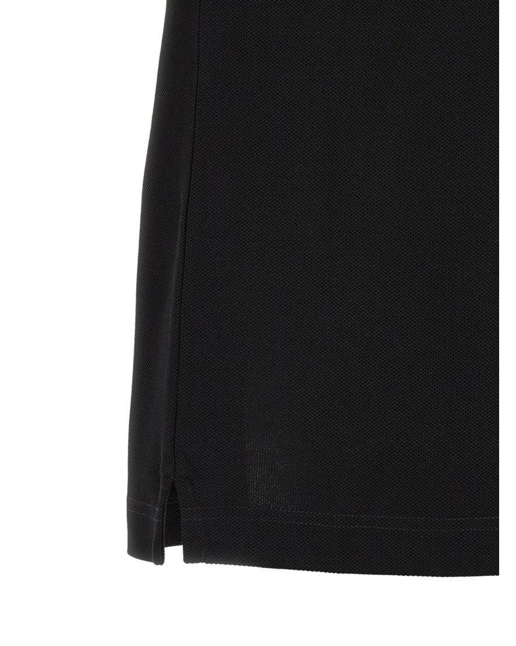 Burberry Black Regular Textured Polo for men