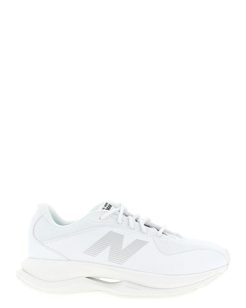 Junya Watanabe White Logo Lace Up Sneakers for men