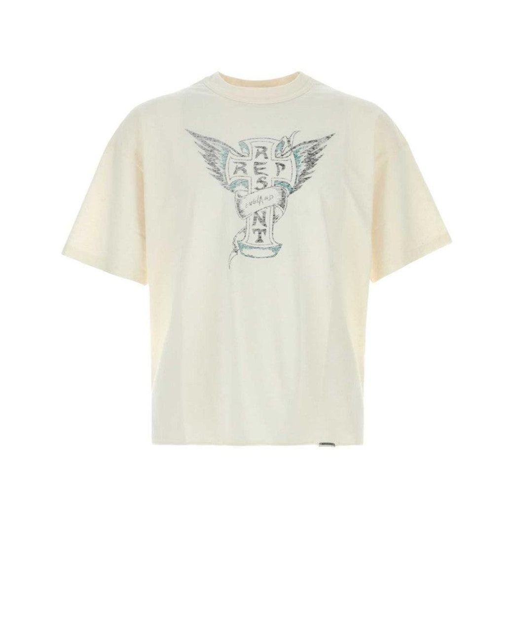 Represent White Off Logo T-Shirt for men