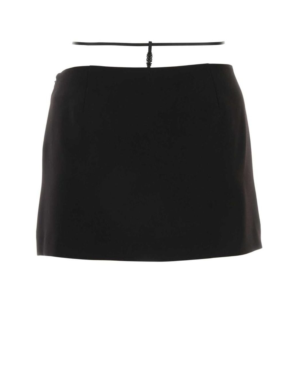 DSquared² Black Dsquared Polyester Mini Skirt