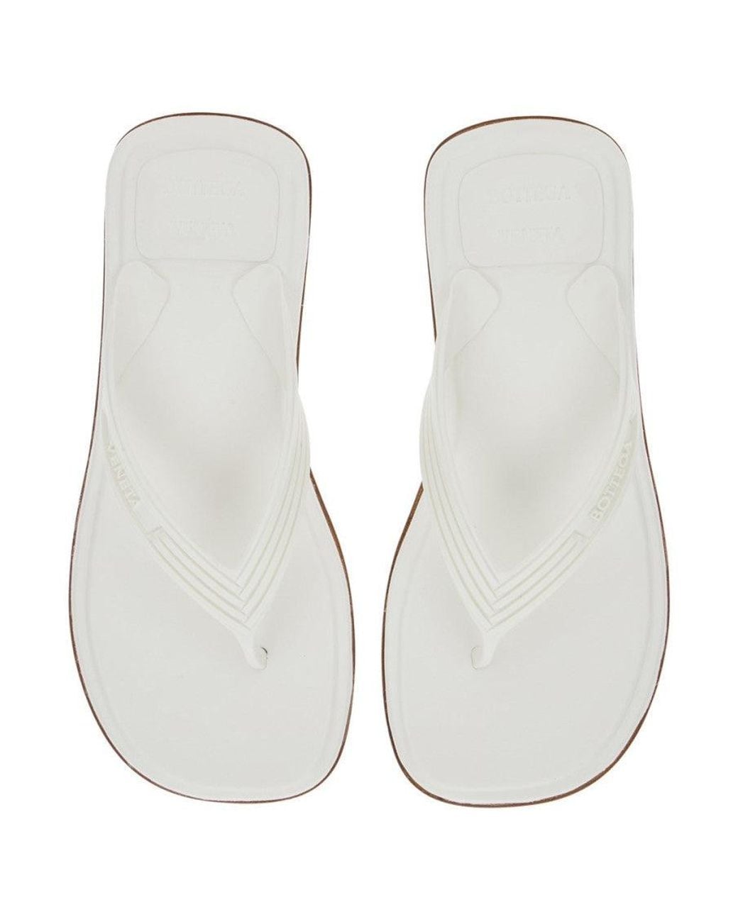 Bottega Veneta White Slip-On Basaam Heels