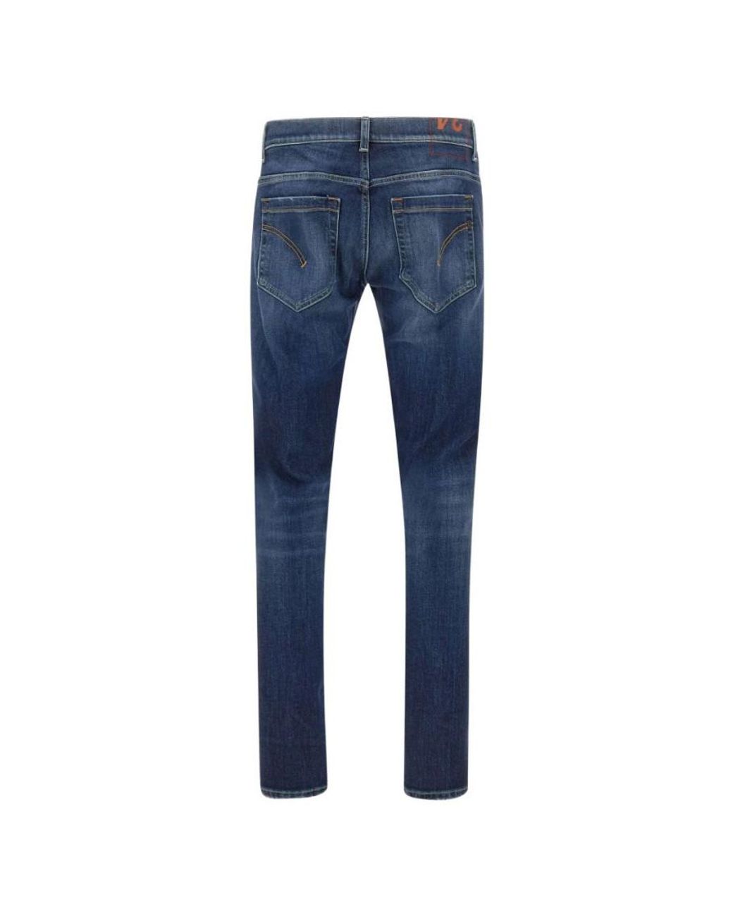Dondup Blue Slim Solid Jeans for men