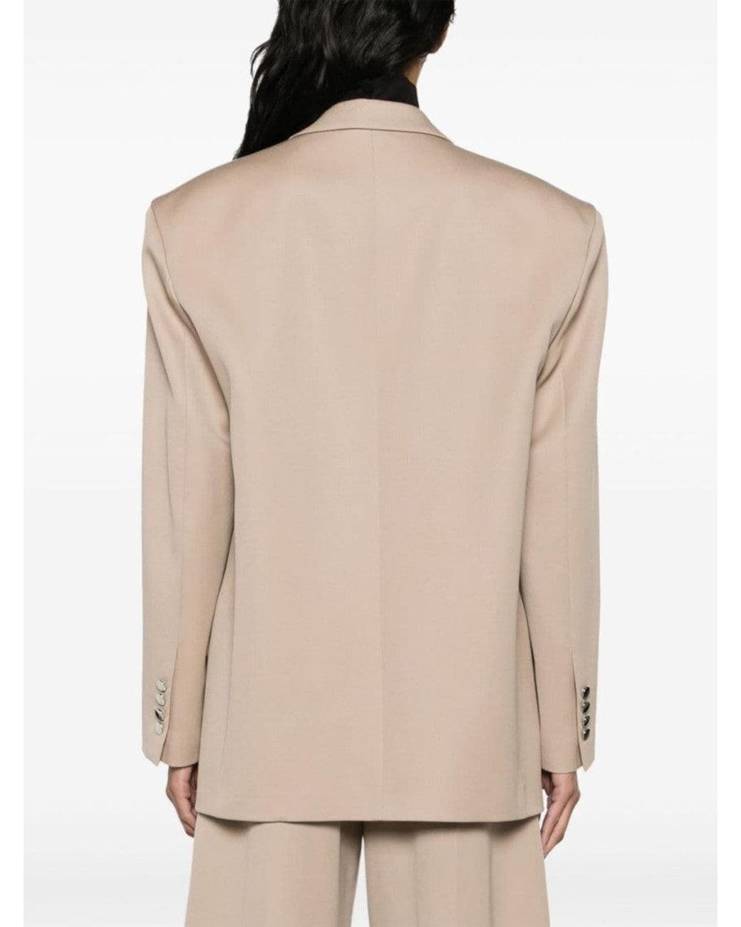 The Attico Natural Single Breasted Blazer