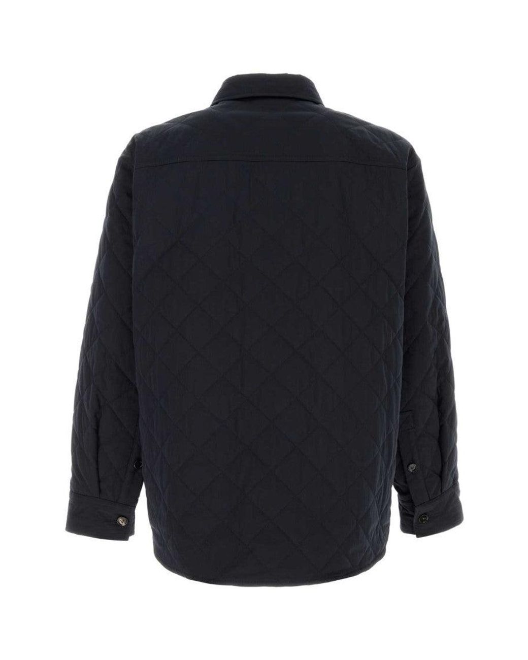Bottega Veneta Blue Midnight Cotton Blend Jacket for men