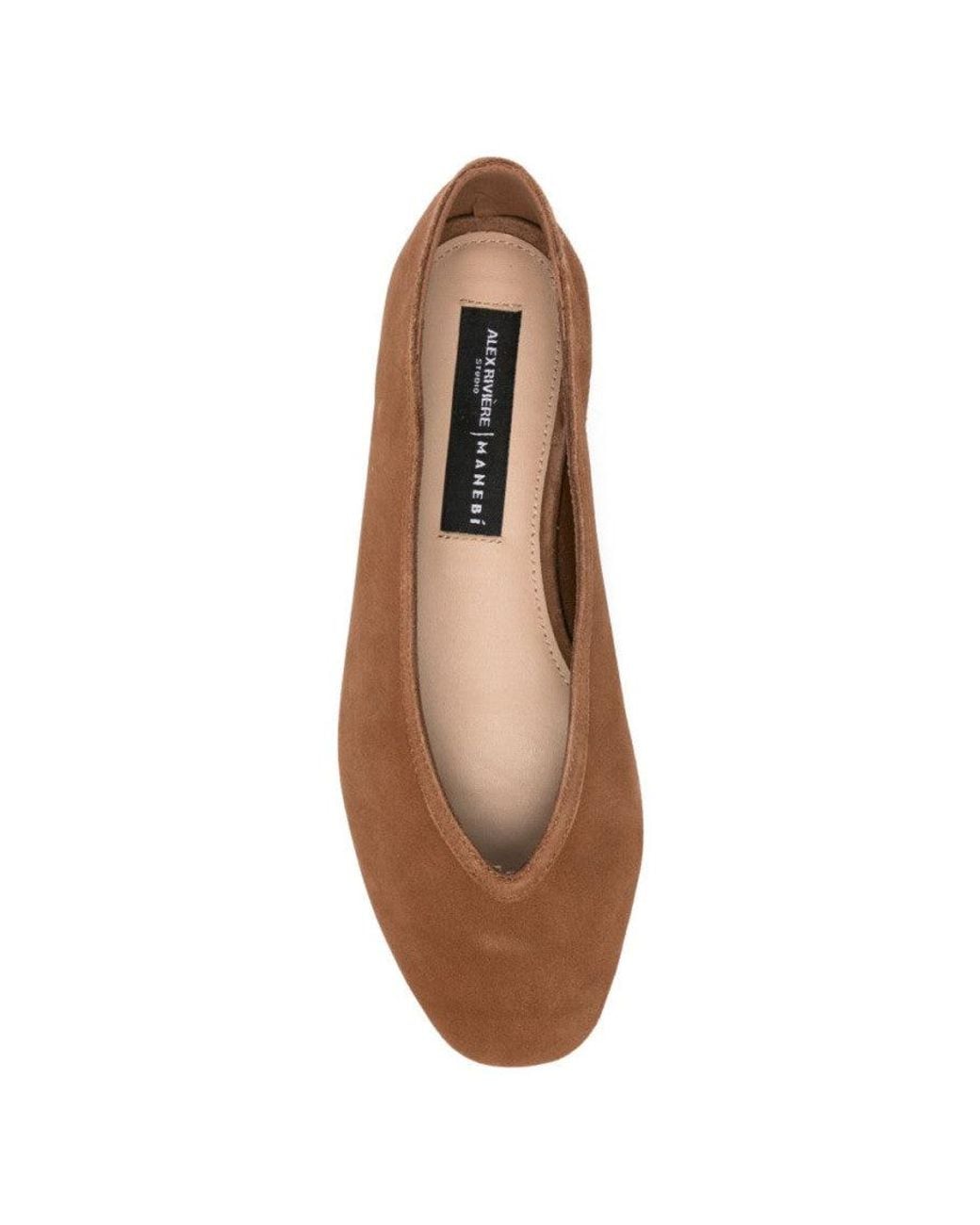 Manebí Brown Slip-On Ballet Flats