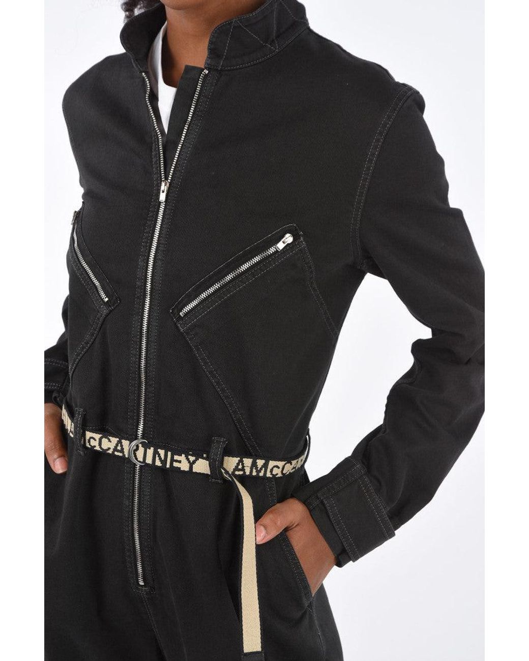 Stella McCartney Black Band Collar Jumpsuit