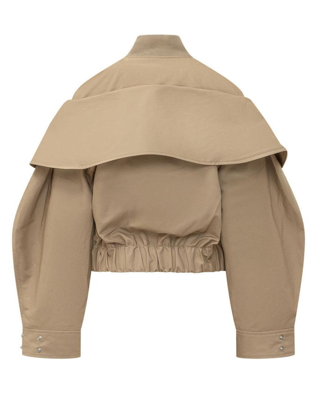 Ganni Natural Mock Collar Jacket