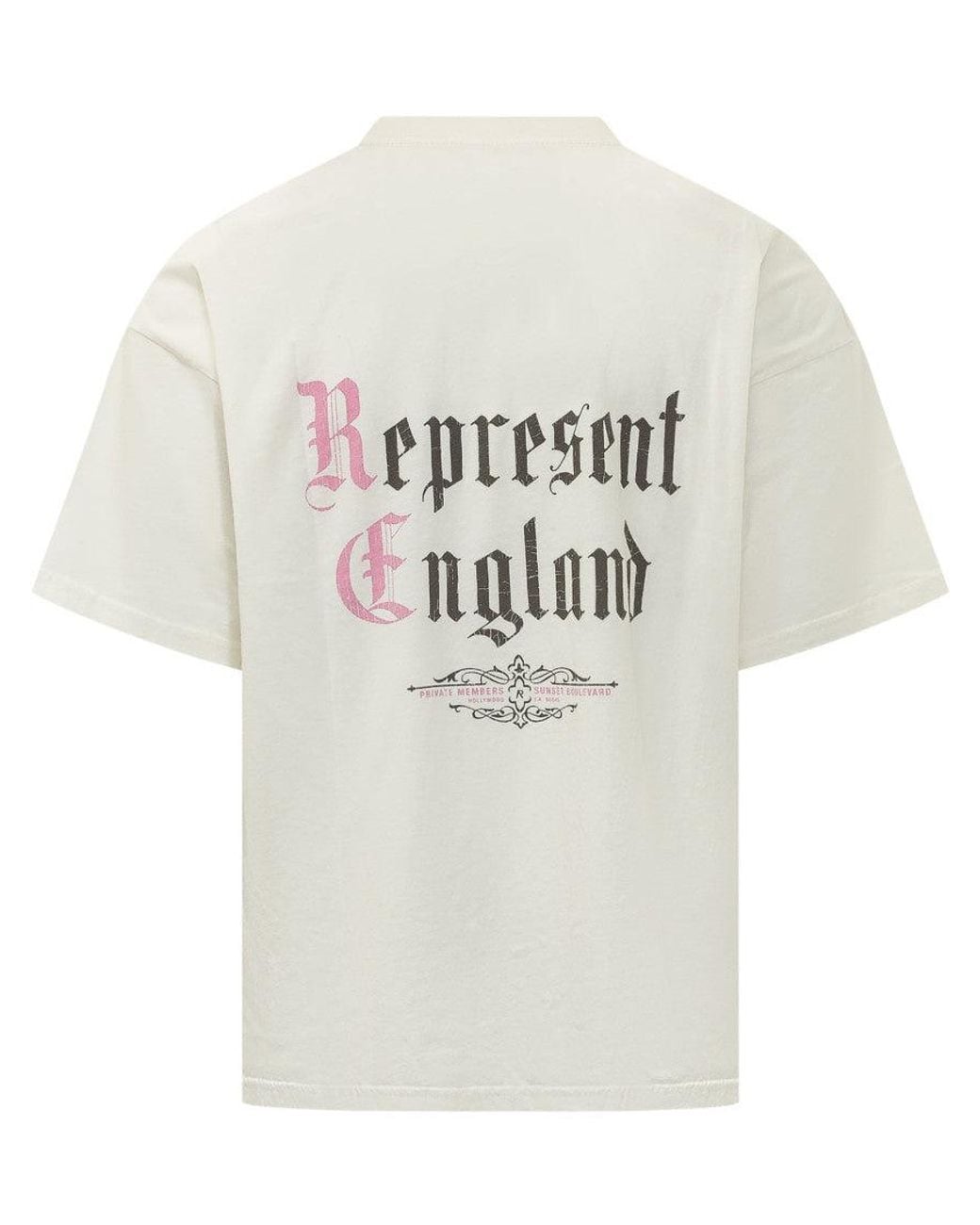 Represent White Off Logo T-Shirts for men