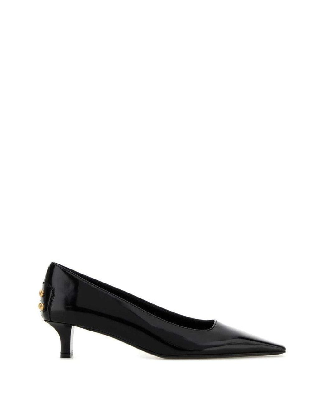 Tod's Black Leather Pumps