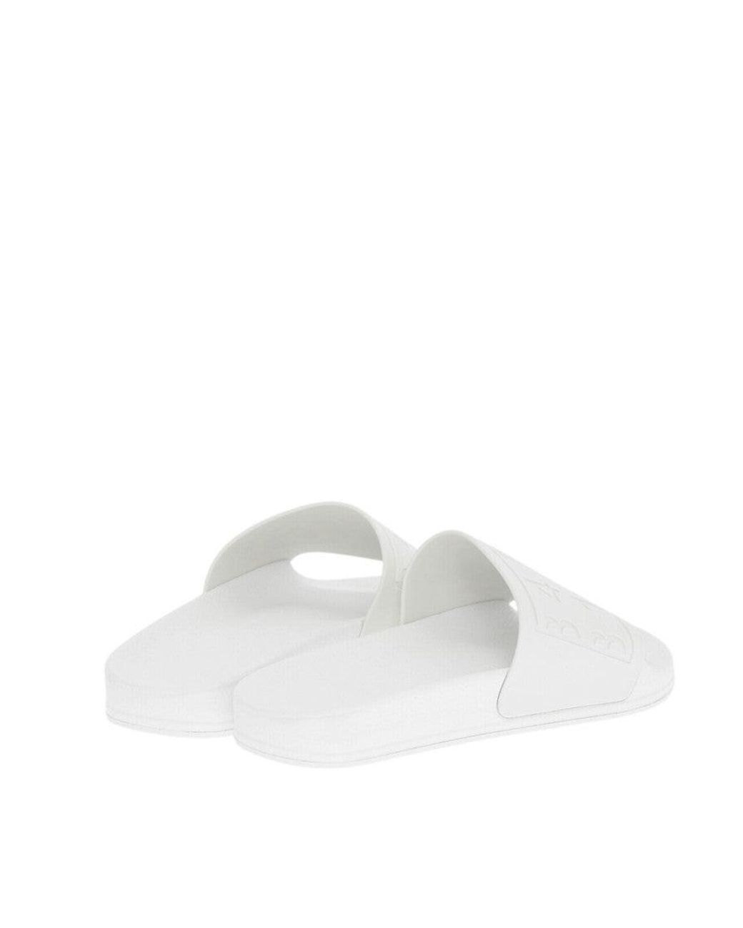 Maison Margiela White Logo Slides