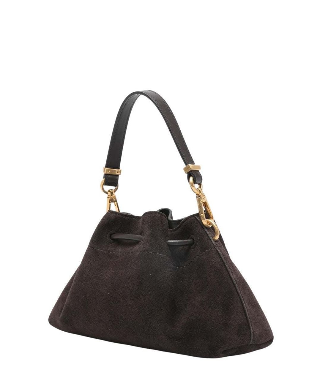 Jimmy Choo Black Dark Cinch Small Shoulder Bag