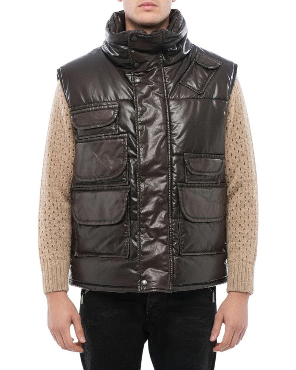 DSquared² Gray Regular Solid Jacket for men
