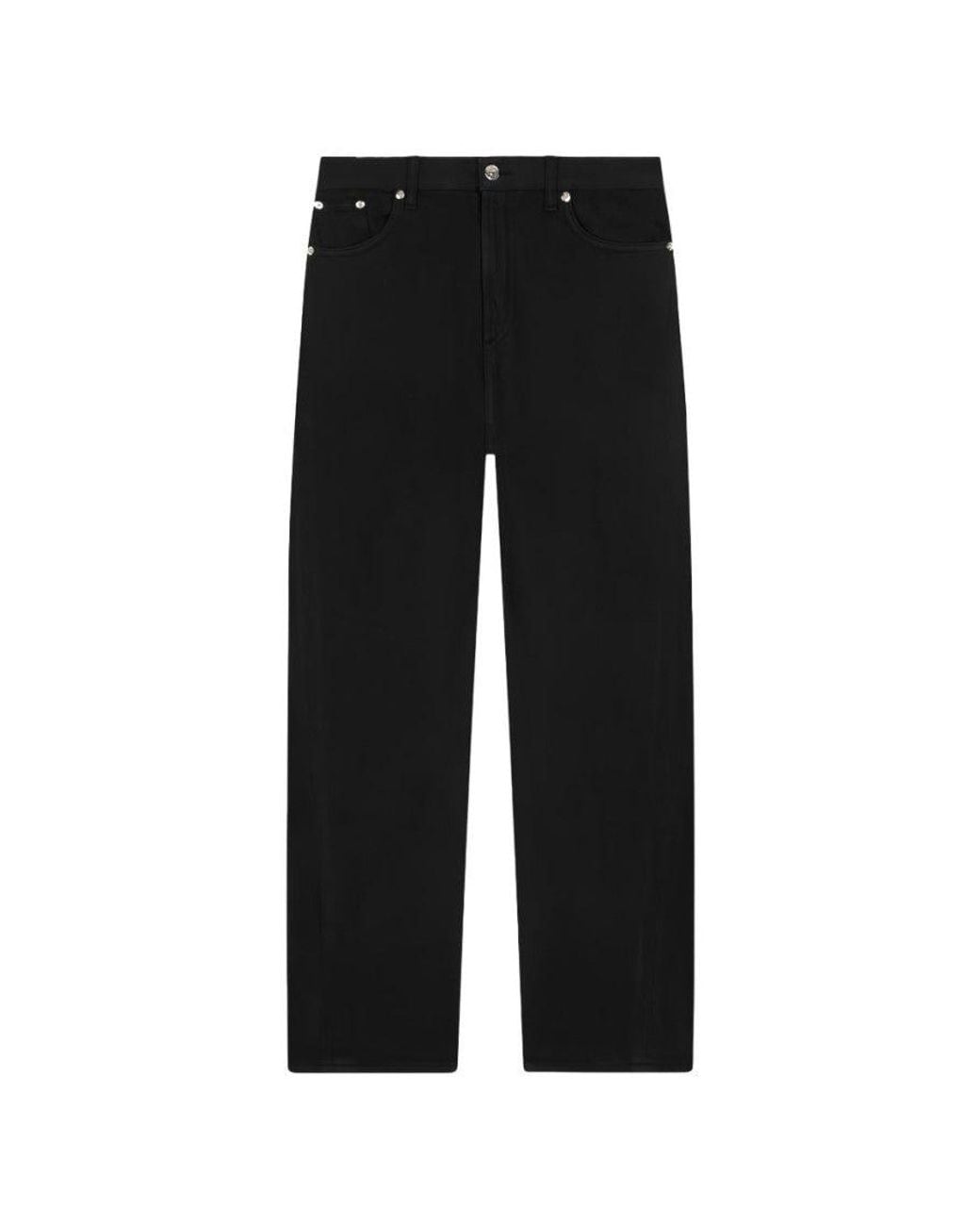 Dondup Black Straight High Rise Jeans