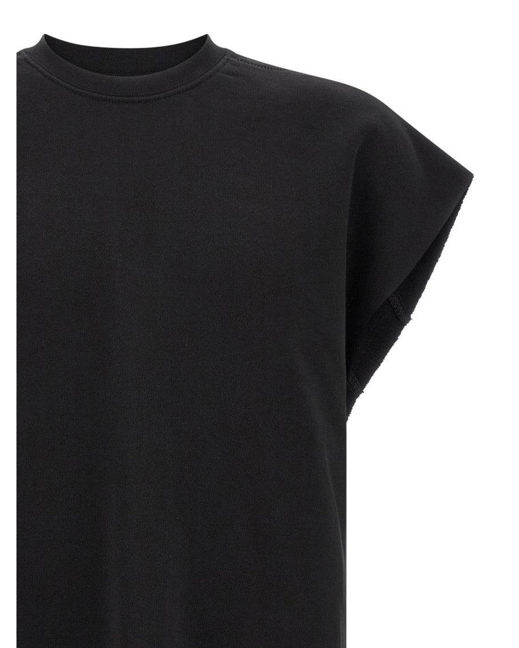Thom Krom Black Solid Crew Neck Sweatshirt for men