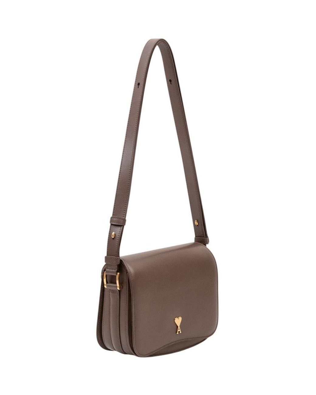 AMI Brown Paris Handbag