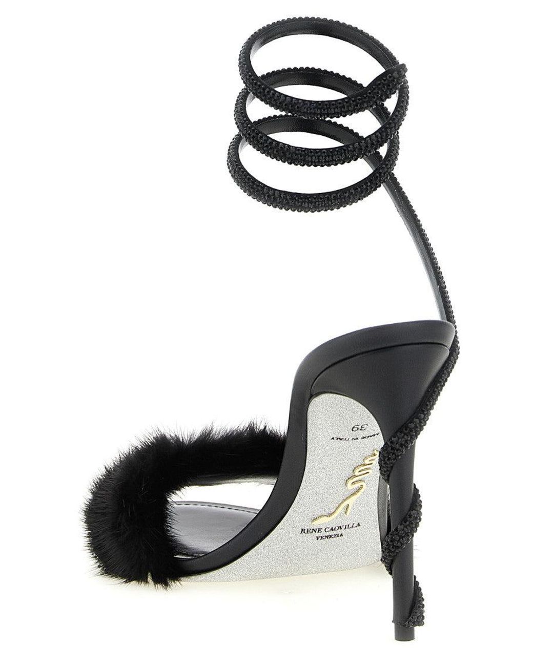 Rene Caovilla Black René Caovilla 'Margot' Sandals