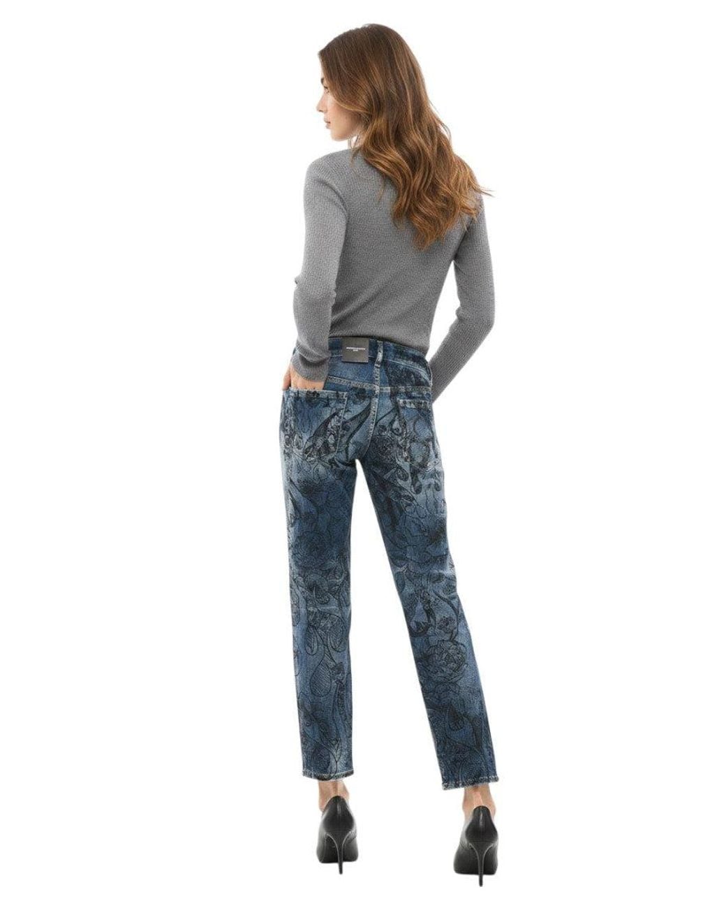 DSquared² Blue Straight Mid Rise Jeans