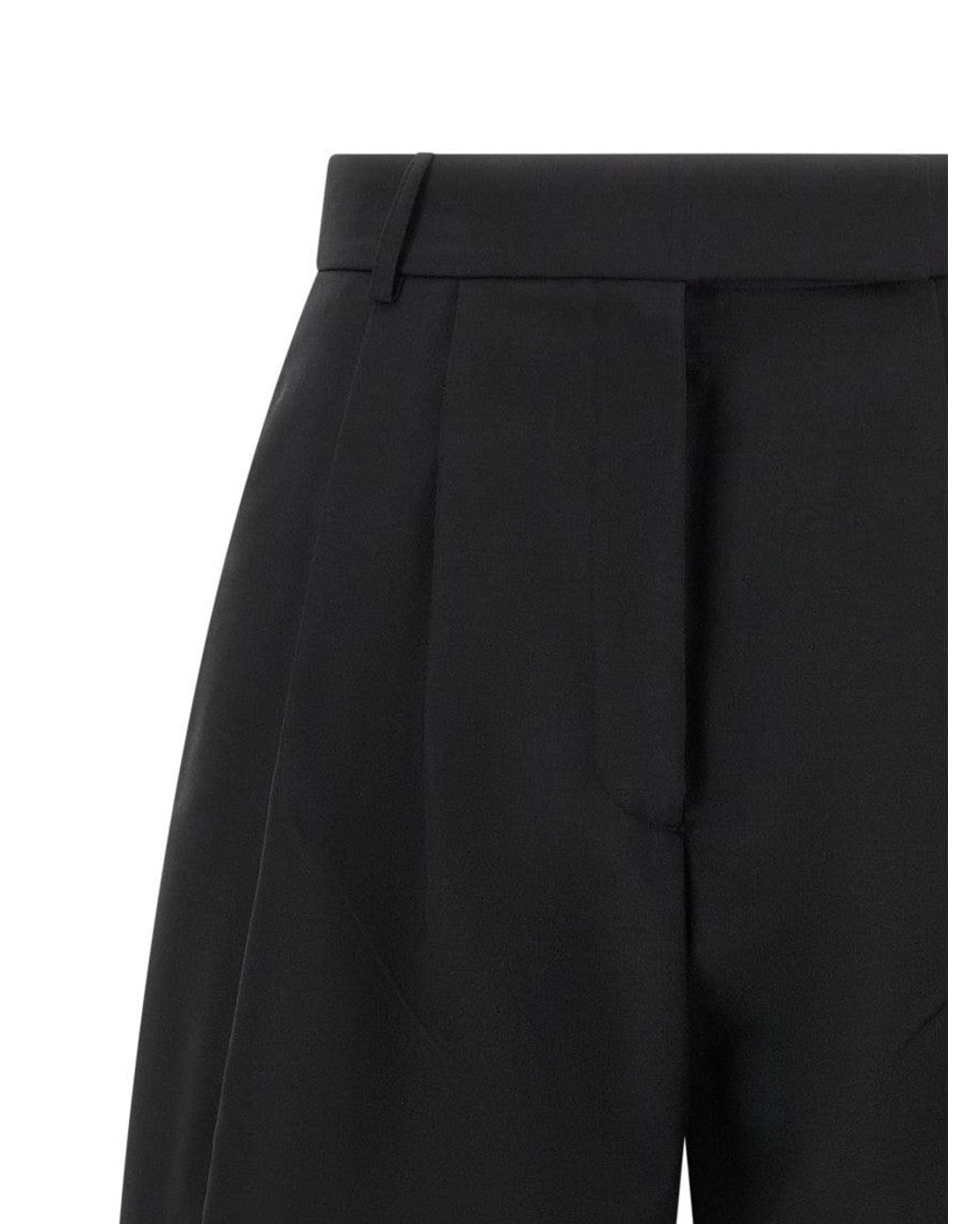 Rohe Black Tapered Pleated Pants