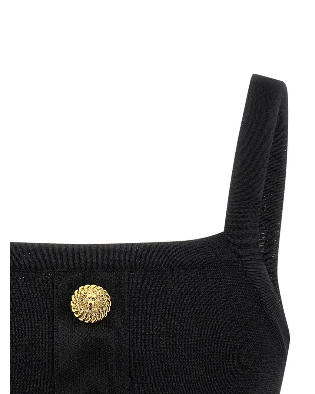 Balmain Black Top 3 Buttons