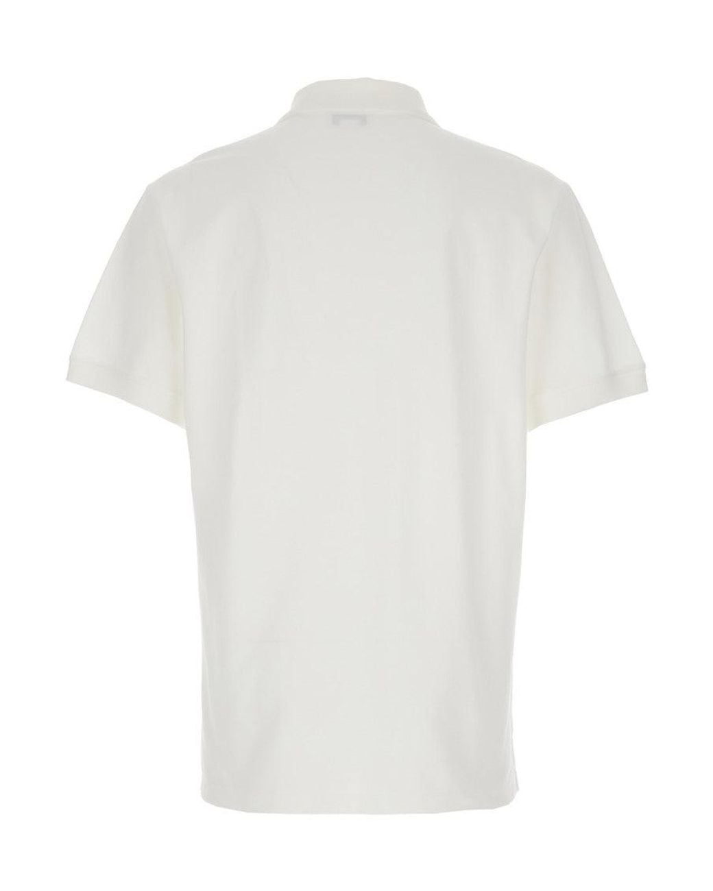 McQueen White Logo Shirt Collar Polo for men