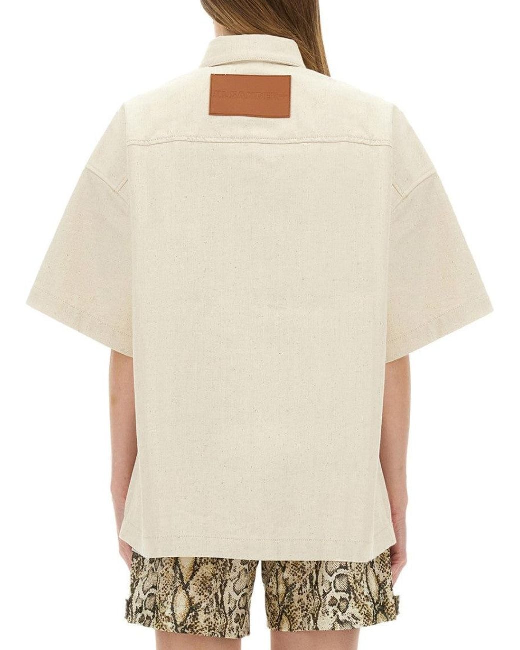 Jil Sander Natural Oversized Solid Shirt