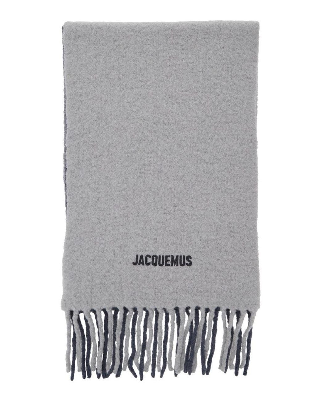 Jacquemus Gray Solid Scarf