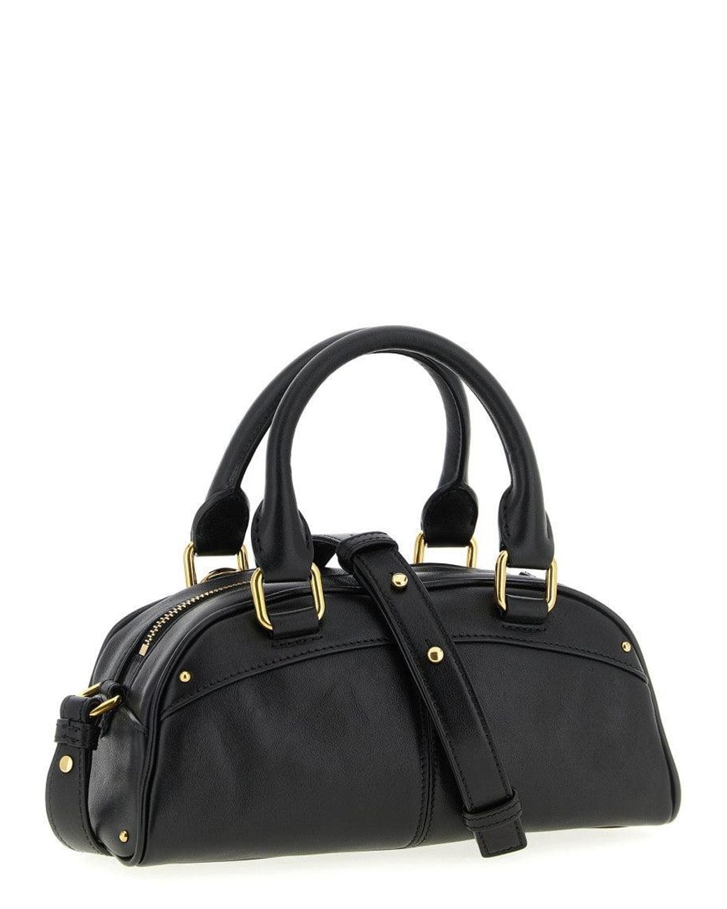 Chloé Black Logo Duffle Bag