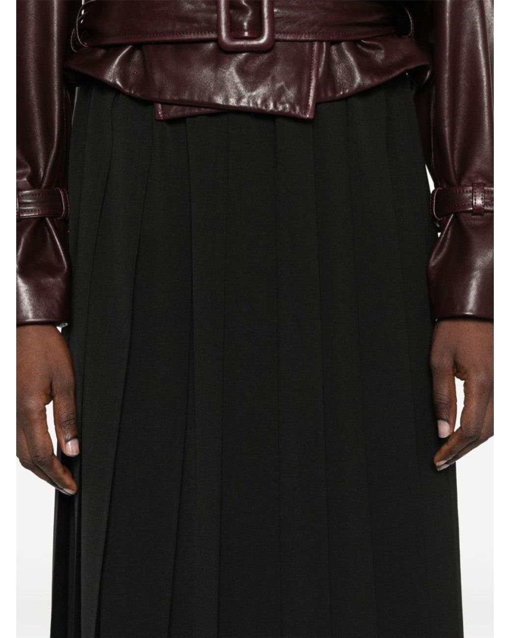 Junya Watanabe Black I Will Be Midi Pleated