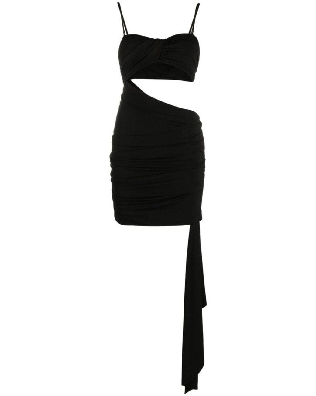 Off-White c/o Virgil Abloh Black Sweet Heart Neck Mini Dress