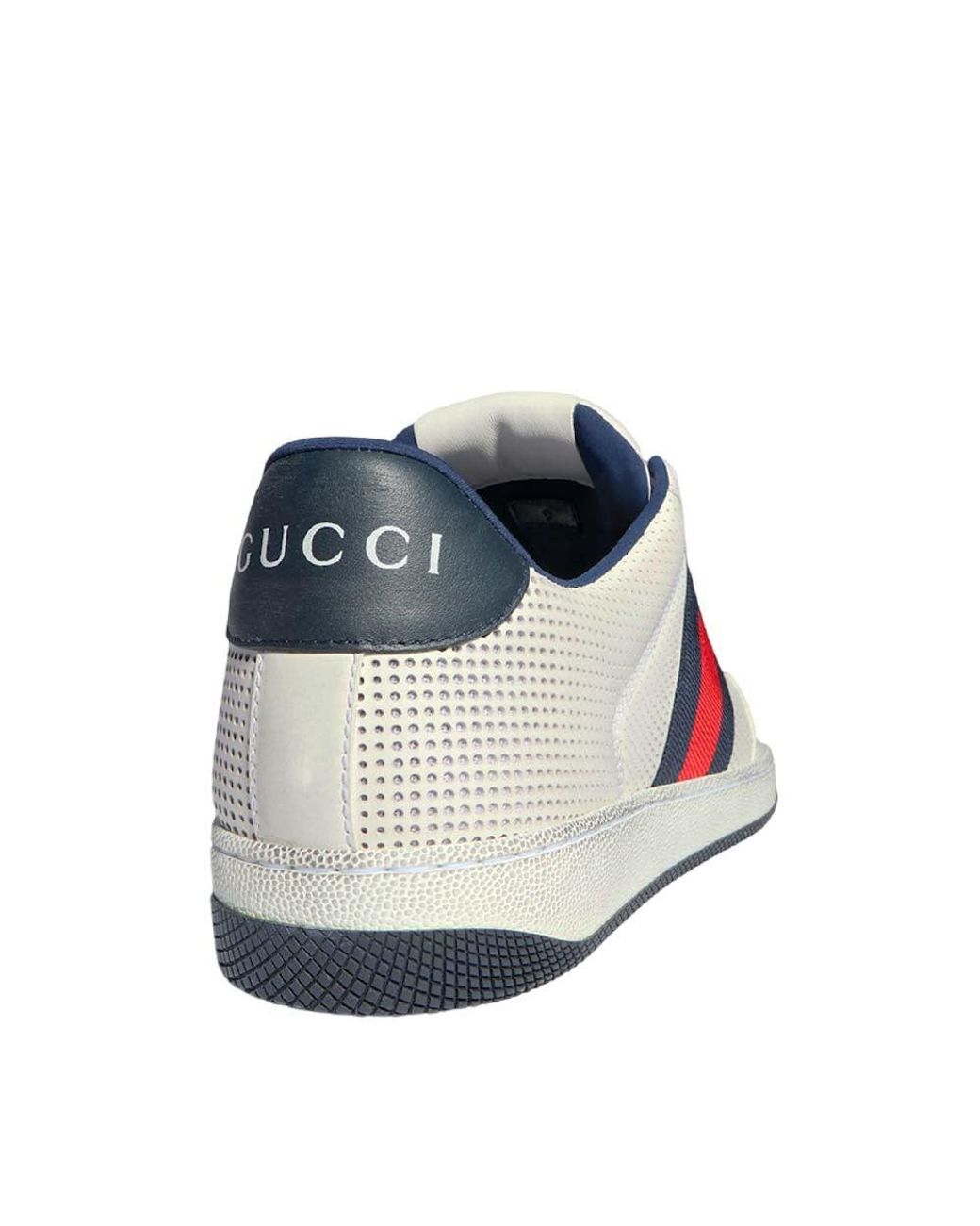 Gucci White Screener Sneakers for men
