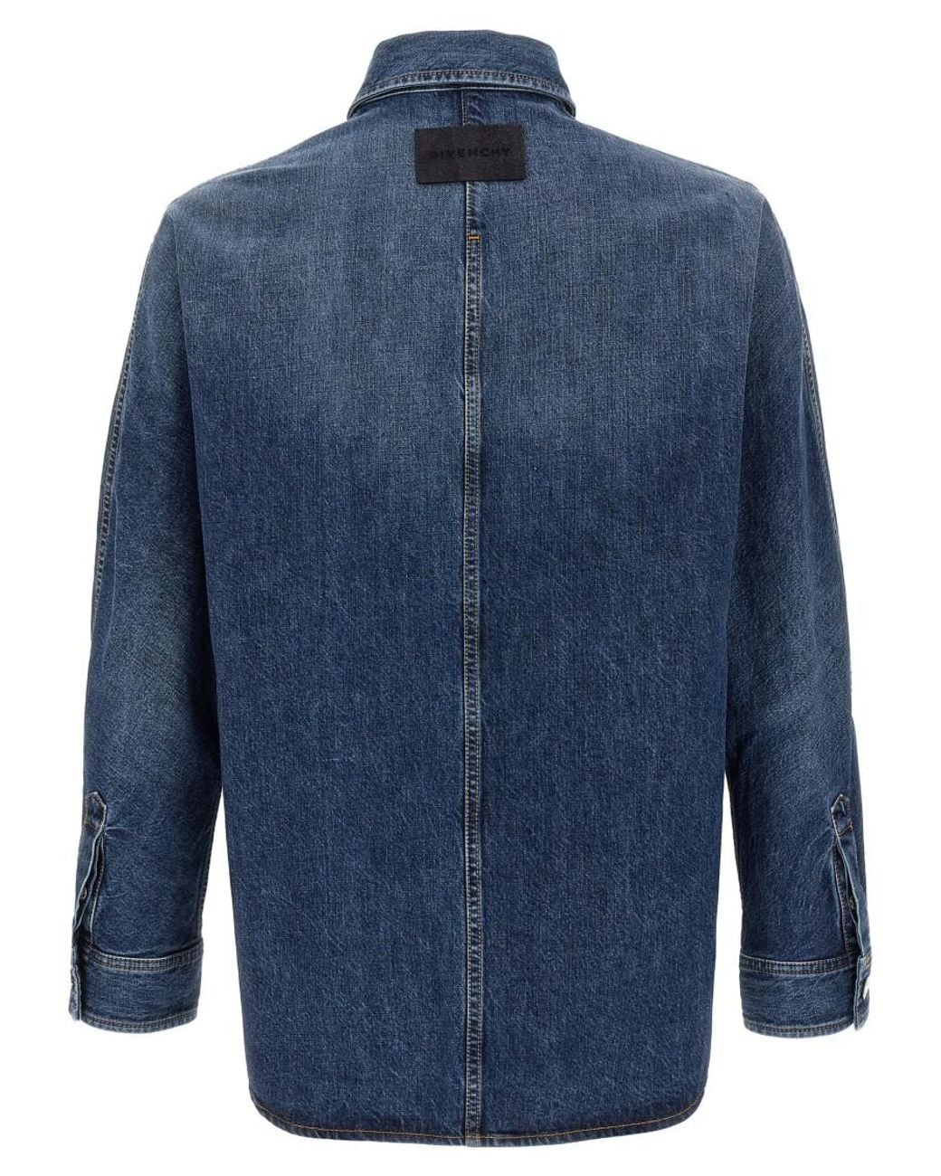 Givenchy Blue Denim Overshirt for men