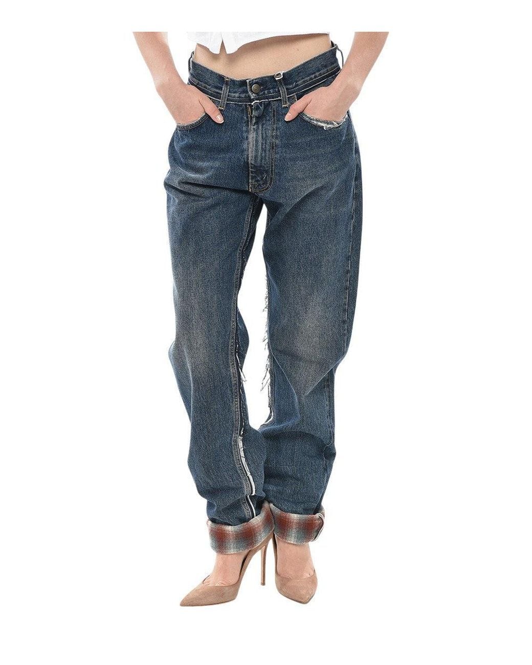 Maison Margiela Blue Regular High Rise Jeans