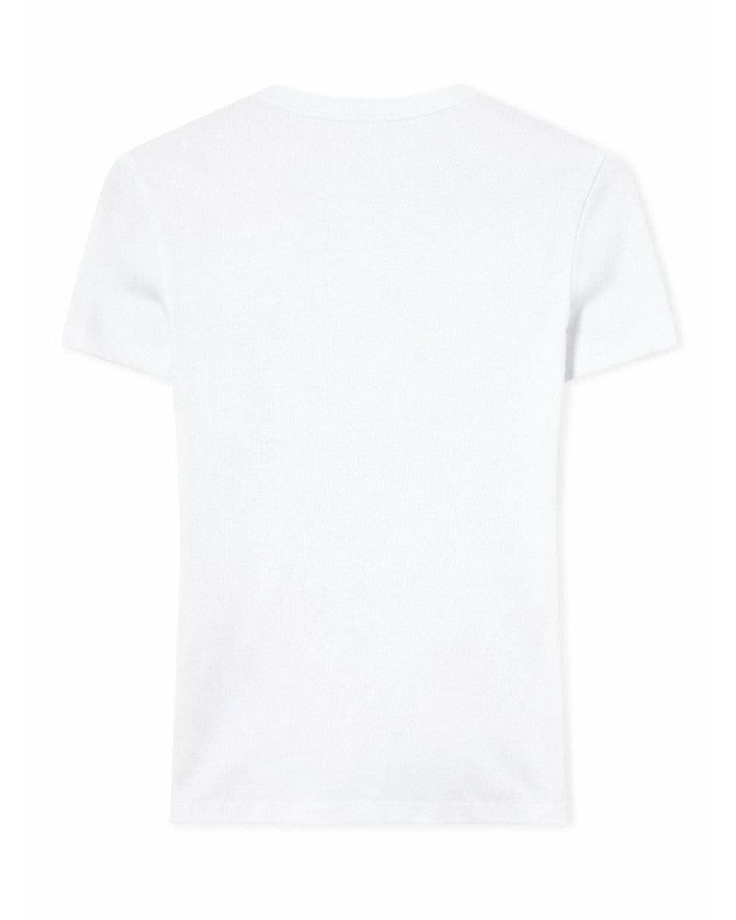 Off-White c/o Virgil Abloh White Logo Crew Neck T-Shirt