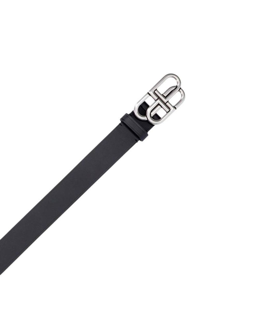 Balenciaga Black Logo Buckle Belt for men