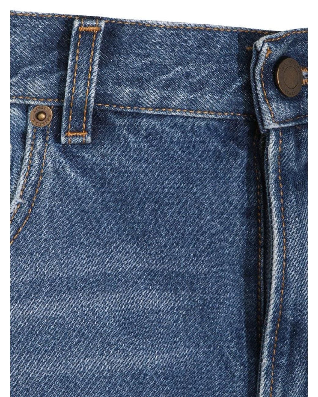 Haikure Blue Straight High Rise Jeans