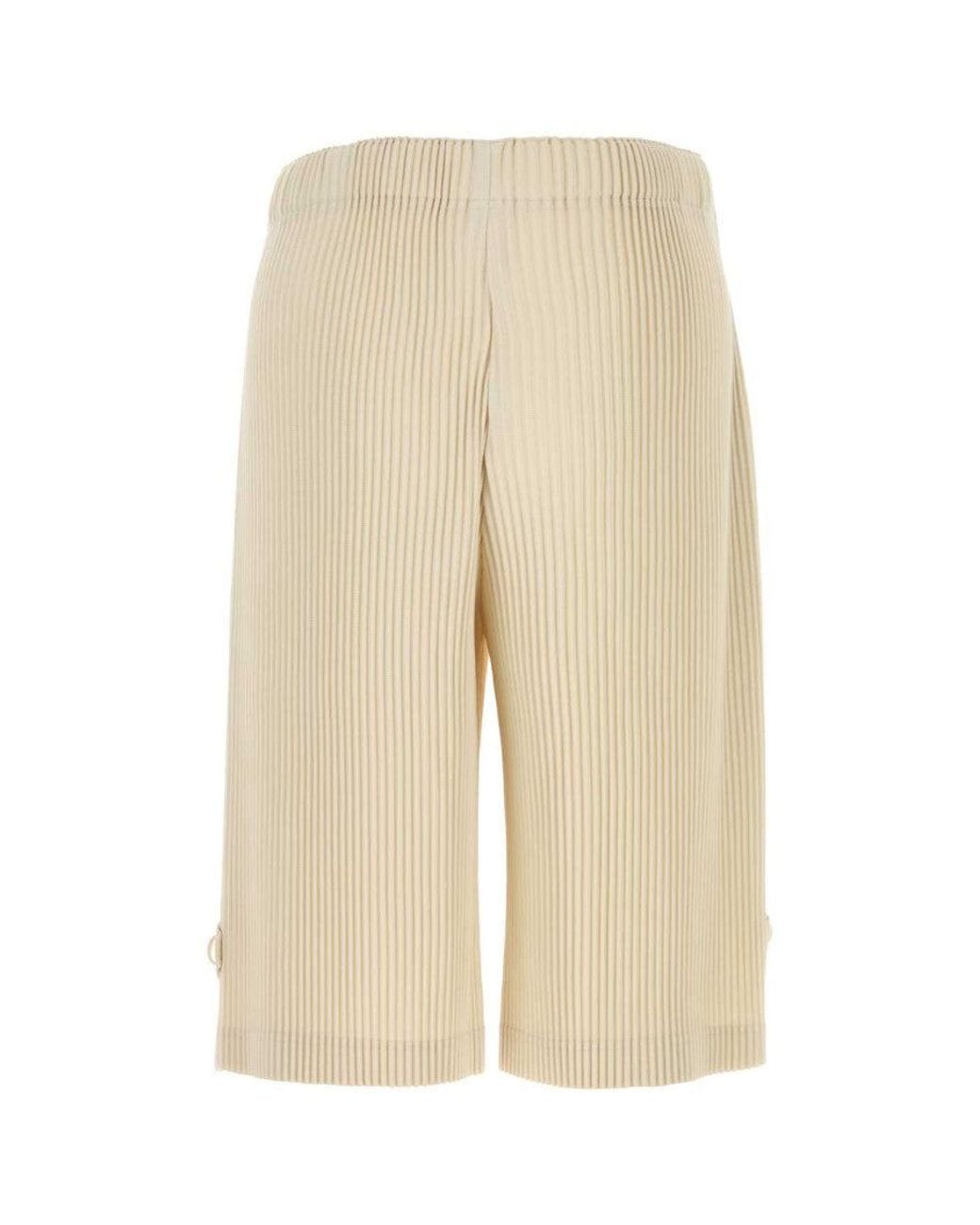 Issey Miyake Natural Relaxed Bermuda Shorts for men