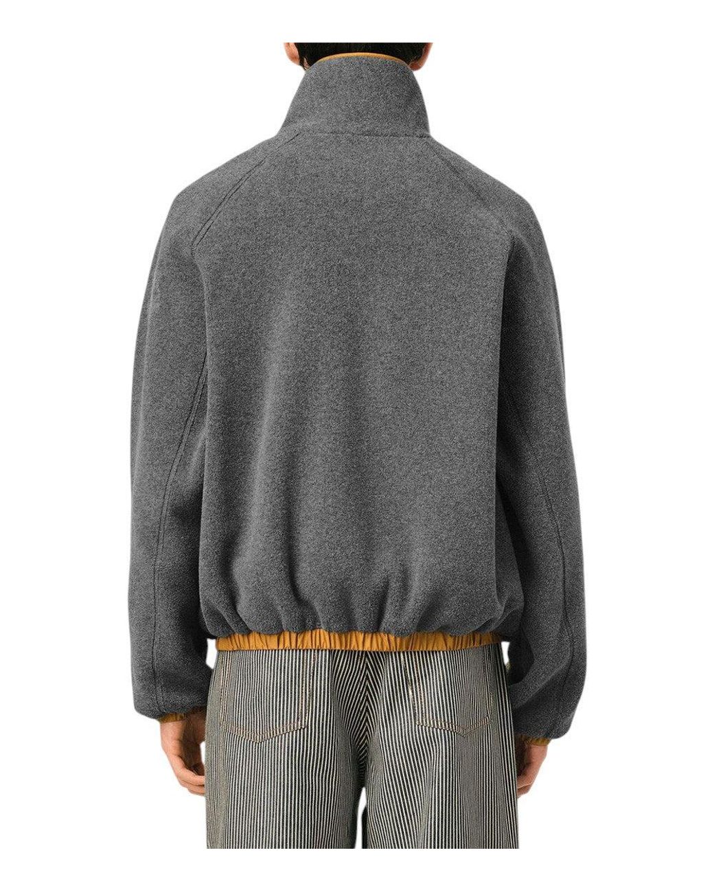 AMI Gray Half Zip Sweatshirt