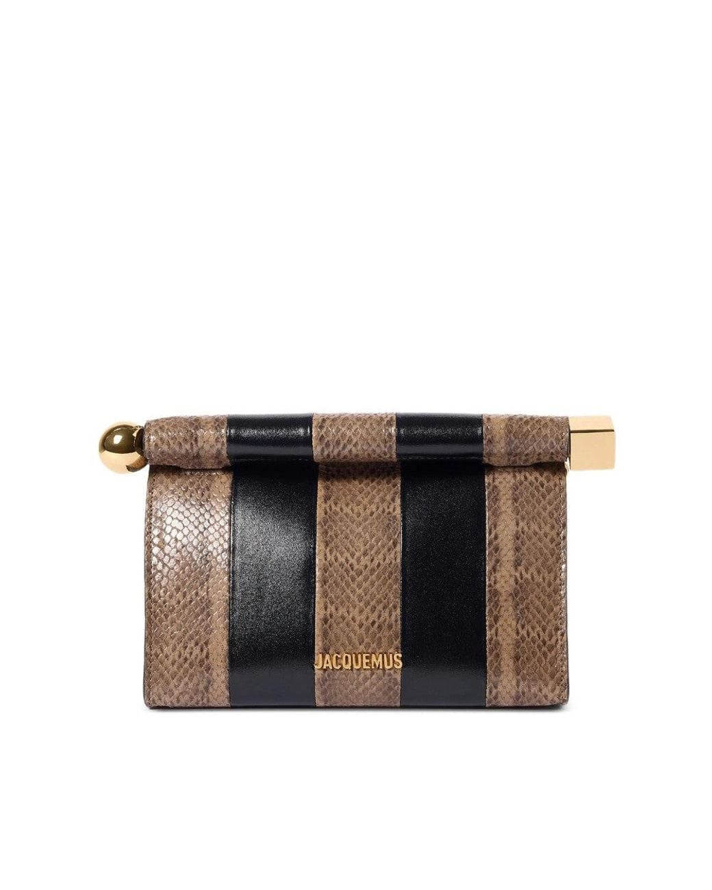 Jacquemus Black The Rond Carre Clutch