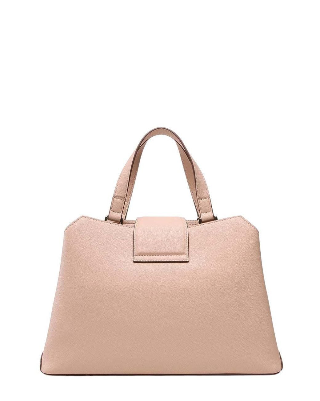 Love Moschino Pink Heart Logo Medium Satchel