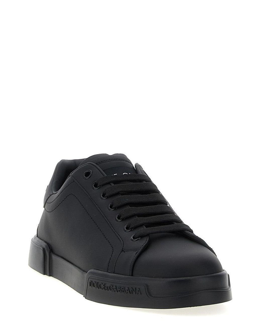 Dolce & Gabbana Black Dolce & Gabbana Portofino Sneakers for men