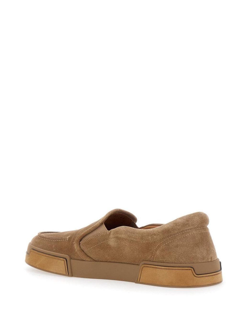 Dolce & Gabbana Brown Solid Sneakers for men