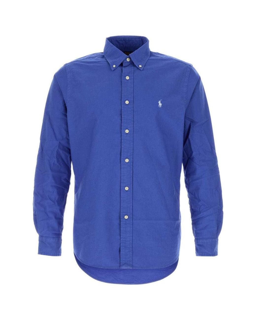 Polo Ralph Lauren Blue Regular Logo Shirt for men
