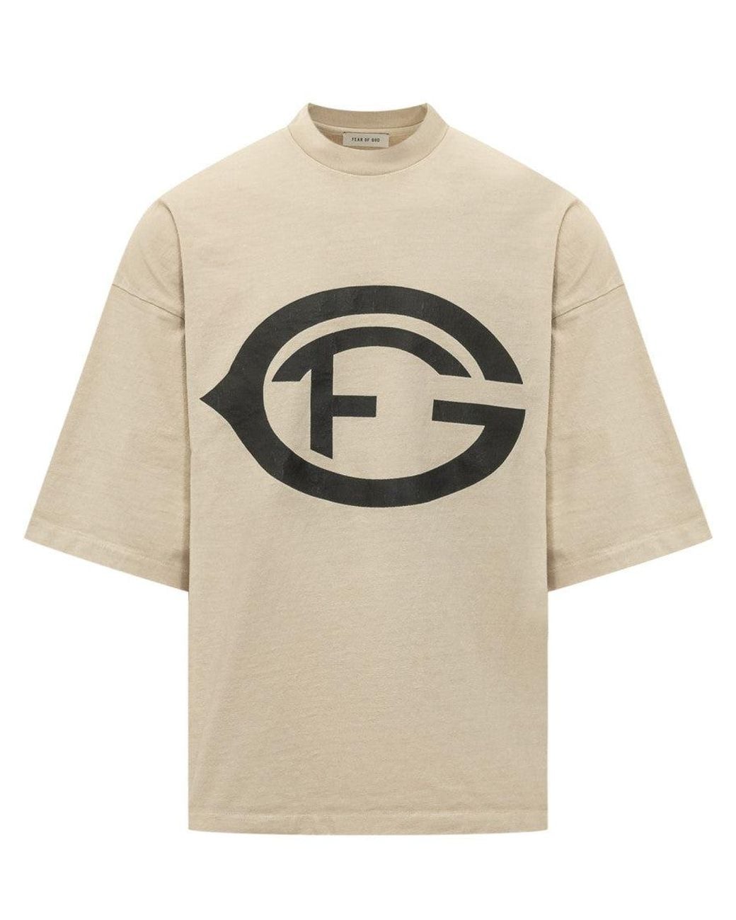 Fear Of God Natural Graphic Crew Neck T-Shirt for men