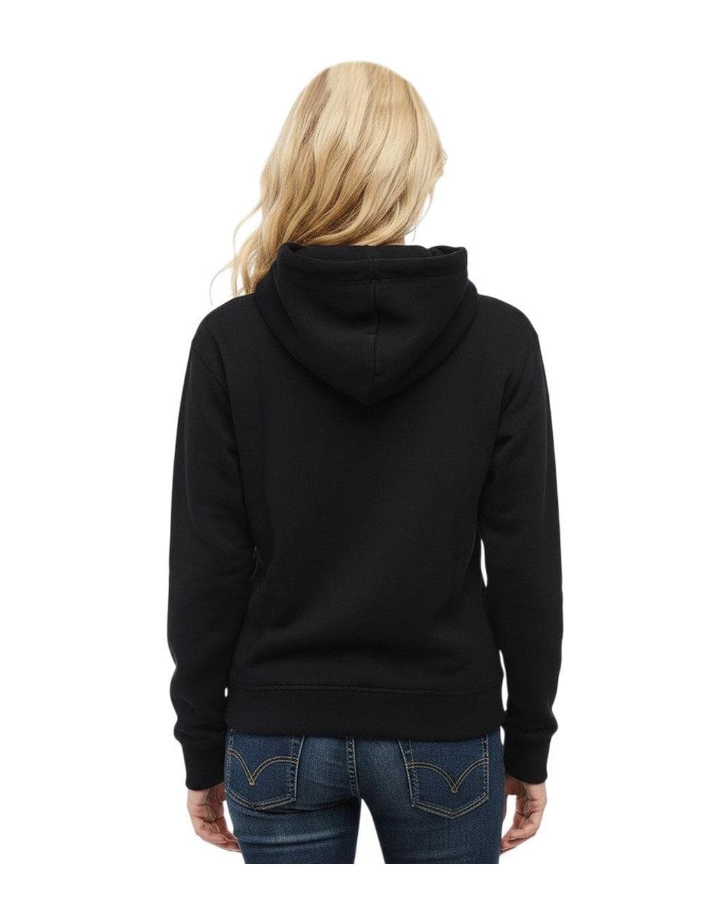 DSquared² Black Graphic Hood Sweatshirt