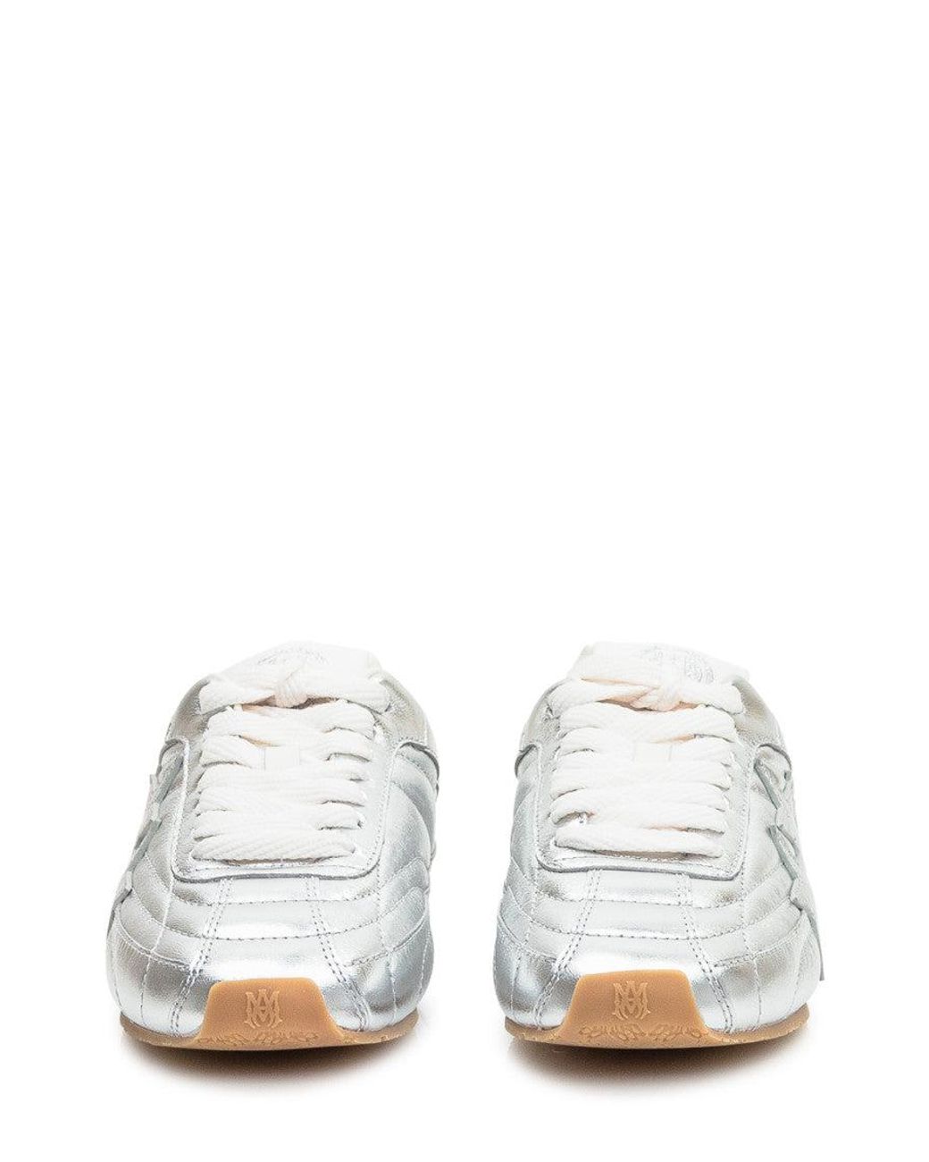 Amiri White Paintcific Slim Football Sneakers