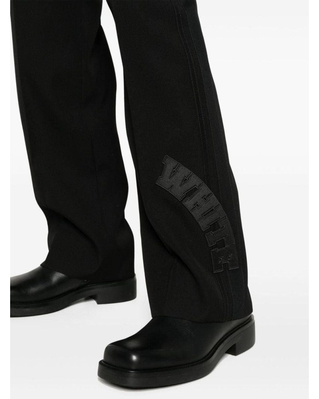 Off-White c/o Virgil Abloh Black Wool Trousers for men